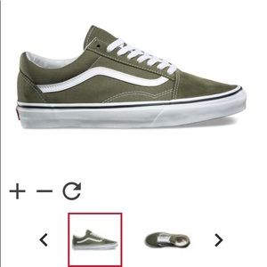 Moss Green/True White Vans